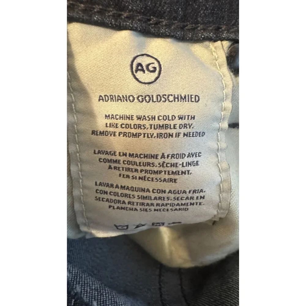 AG Adriano Goldschmied Size 25 Dark Wash Legging Ankle Jeans Cotton Blend